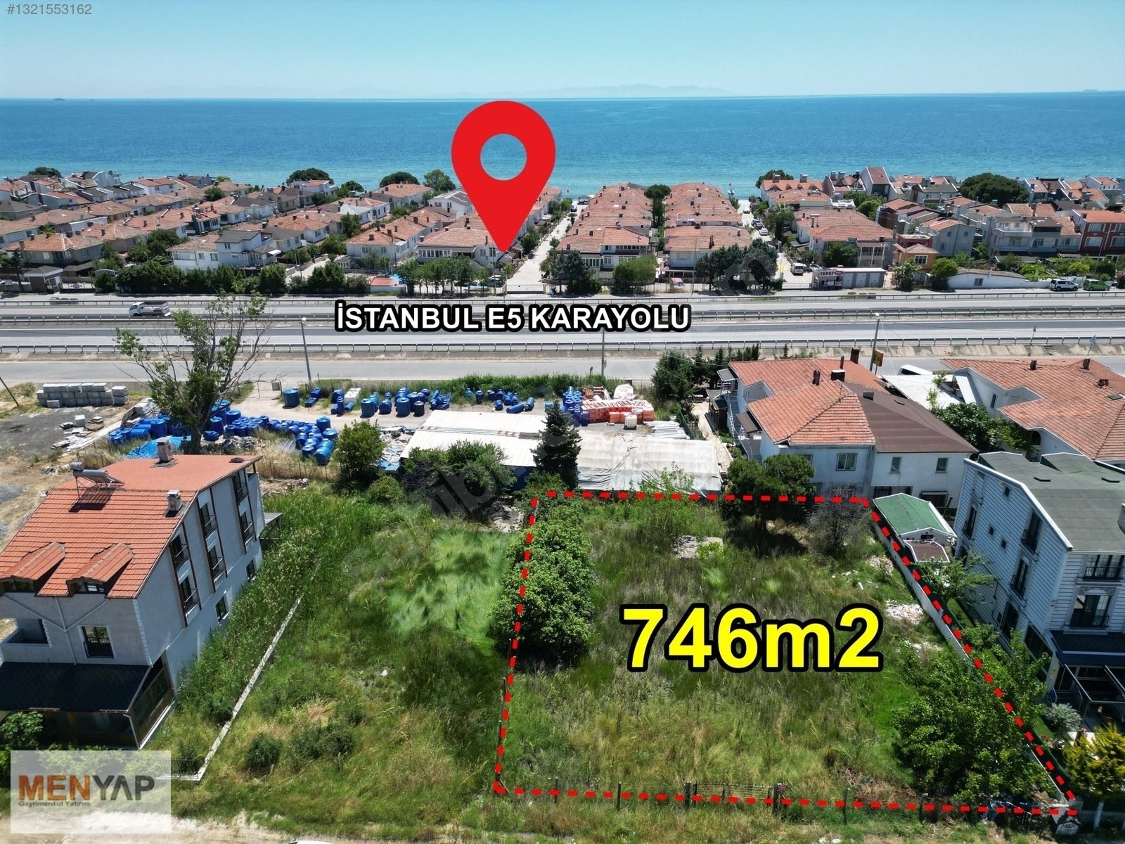 Yeniçiftlik’te Denize 50 Metre, 746 m² Villa İmarlı Müstakil Arsa — fotoğraf 1