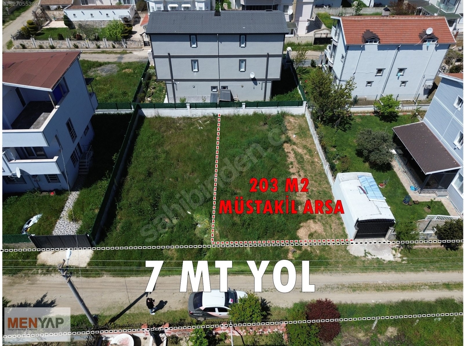 Yeniçiftlik’te Denize 150 Metre, 203 m² Villa İmarlı Arsa — fotoğraf 1