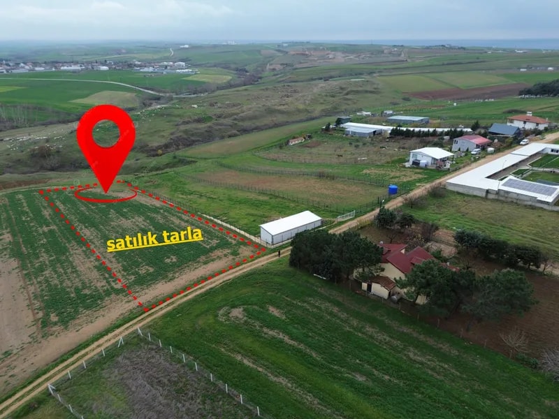 Çeşmeli Köy İçinde Tek Tapu 3.000 m² Satılık Tarla — fotoğraf 1