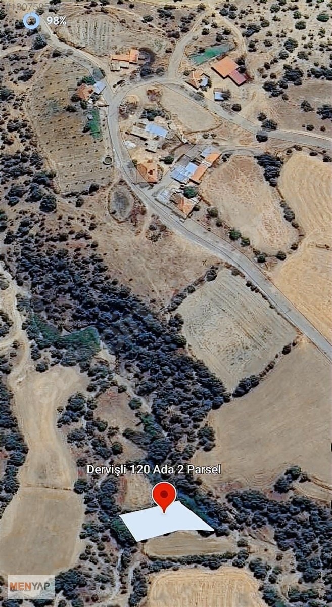 Uşak Eşme Dervişli Köyü’nde 645 m² Tek Tapu Tarla — fotoğraf 3