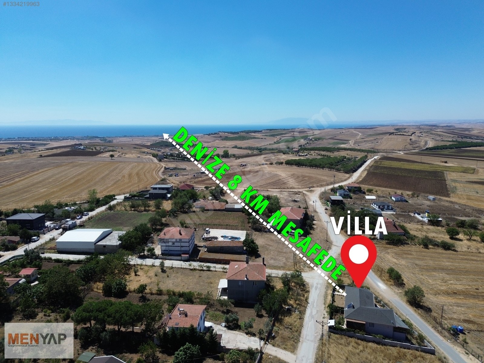 Çeşmeli’de 310 m² Arsa İçinde Tek Katlı Müstakil 3+1 Yazlık — fotoğraf 3