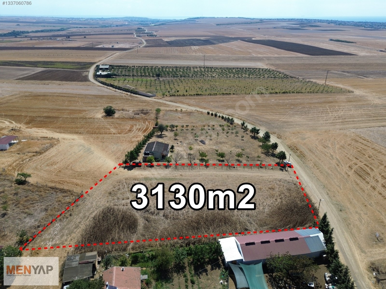 Yeniçiftlik Bağlar Mevkii’nde Deniz Manzaralı 3.130 m² Bağ Yeri — fotoğraf 3
