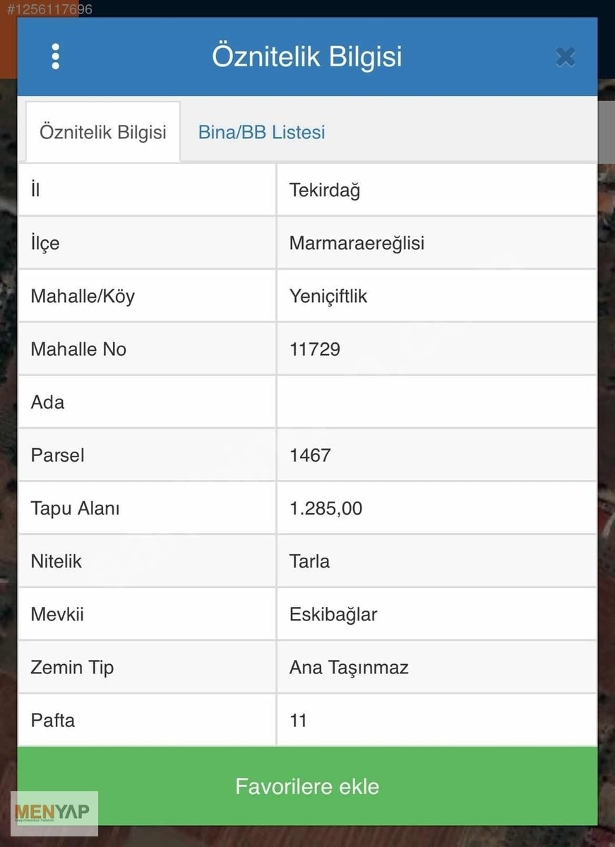 Yeniçiftlik Bağlar Mevkii’nde Deniz Manzaralı 1.285 m² Bağ Yeri — fotoğraf 5