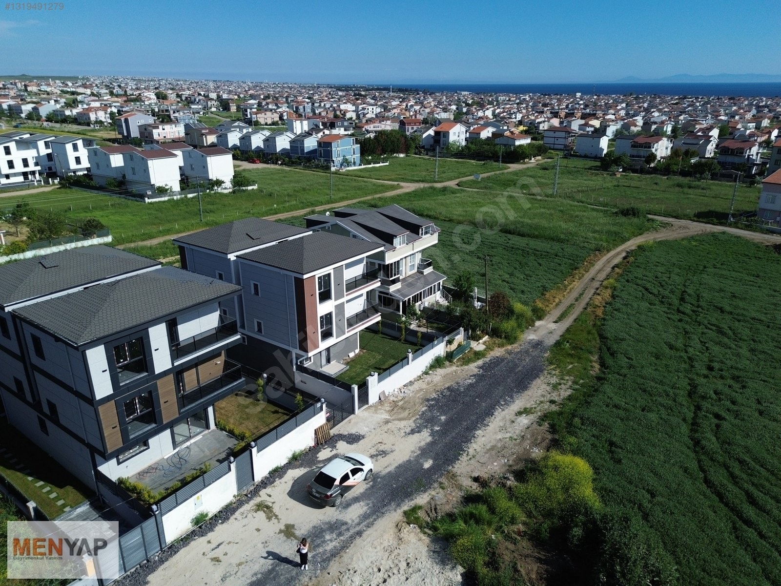 Yeniçiftlik’te Deniz Manzaralı, Müstakil Girişli 4+1 Tripleks Villa — fotoğraf 31
